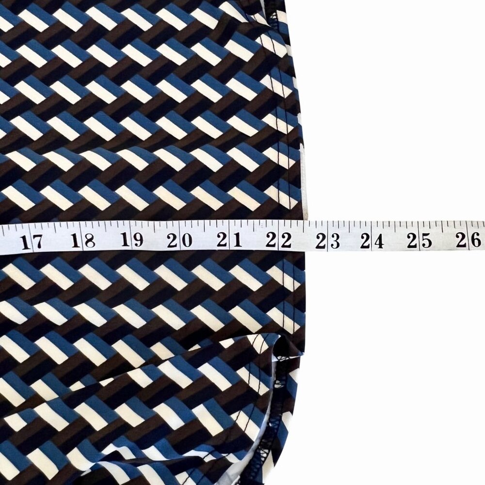 New Melloday Long Sleeve Button-Down Geometric Knit Shirt Dual-Color Collar - Picture 13 of 13